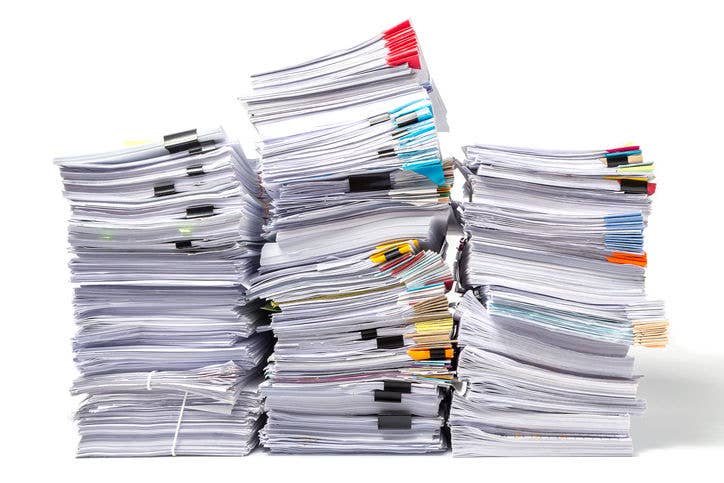 geschreddertes Papier